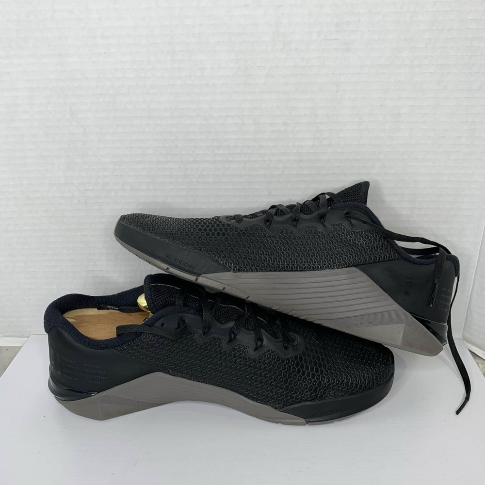 Nike Metcon 5 Men's  Size 10.5 Cross Training Gym Crossfit Shoes Black Gunsmoke - Picture 5 of 10